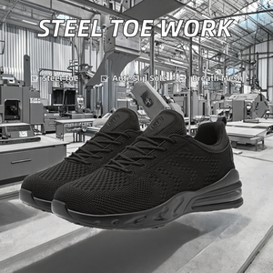 Calzado de Seguridad Unisex para Primavera/Otoño, Antiaplastamiento, Antipinchazos, Antideslizante, Transpirable, con Puntera de Acero Resistente - Product Image 2