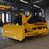 Bulldozer robuste de 22 tonnes avec chenilles renforcées, moteur stable et économe en carburant de 175 kW, bulldozer pour travaux de nivellement du terrain