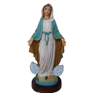 맞춤형 수지 종교 공예 예수의 어머니 처녀 마리아 동상 성모 마리아 출현 가정 장식