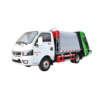 Camion à ordures compact Dongfeng Tuyi de petite taille, 4 mètres cubes, type élévateur, pour la collecte des déchets