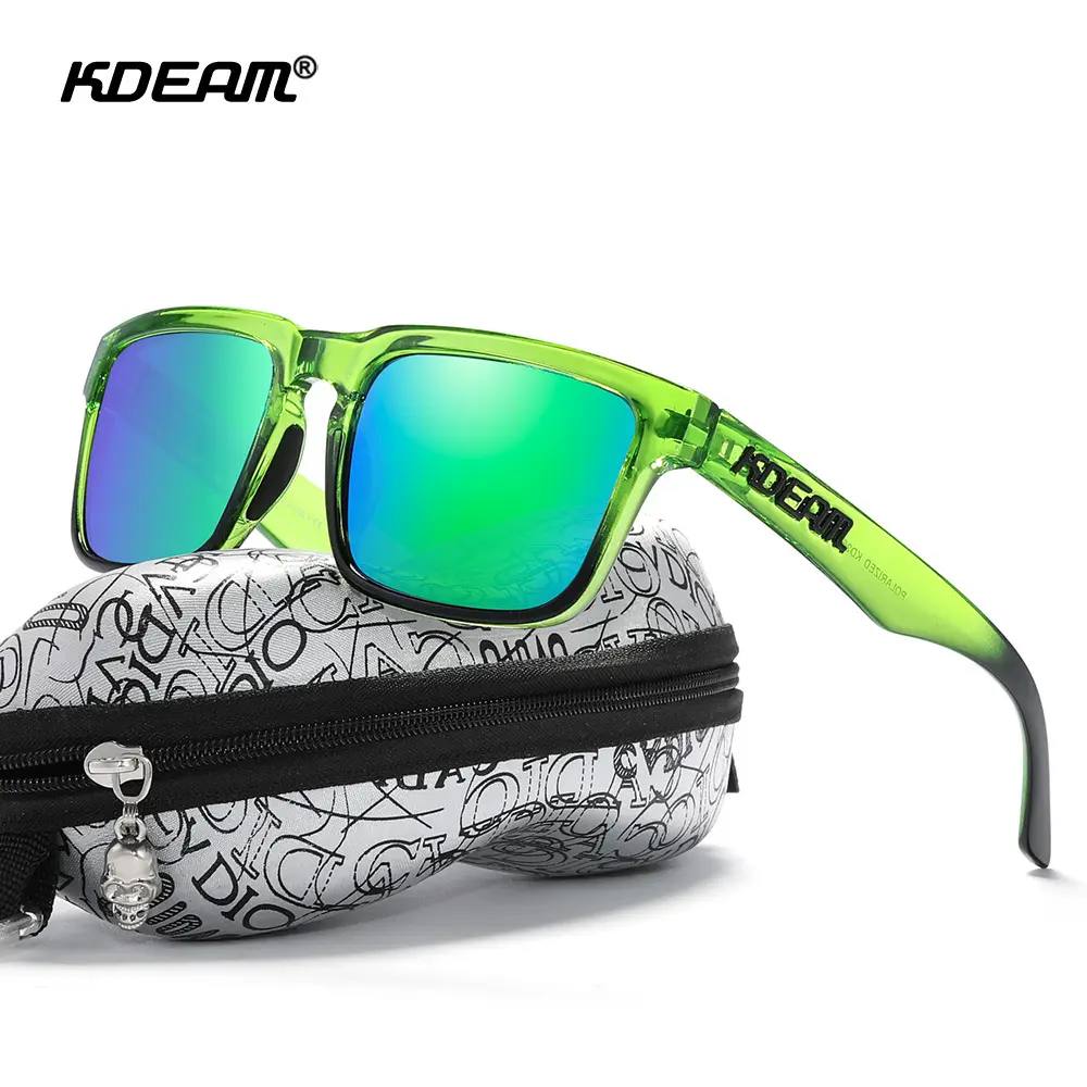 KDEAM High End 3D Logo Classic Polarized Sun Glasses Outdoor Sport Ultralight Driving sunglasses KD332