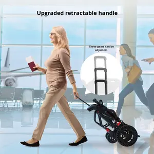 Mklopp 휴대용 초경량 수동 휠체어 접이식 스쿠터 디자인 노인 여행 자동차 접근 가능한 국가 보조금 독일어 - Product Image 4