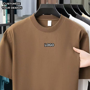 Großhandel Hochwertiges Übergroßes T-<span class=keywords><strong>Shirt</strong></span> aus 100% Baumwolle, 220 Gramm, mit Individuellem Logo-Druck, Lässiges Kurzarm-T-<span class=keywords><strong>Shirt</strong></span> für Herren - Product Image 1