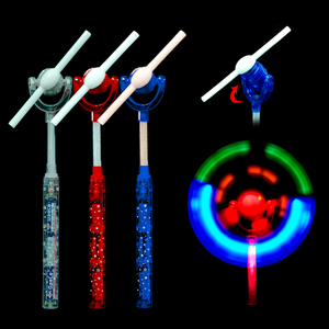 Đầy màu sắc LED Glowing cối xay gió đồ chơi cho trẻ em tương tác whirling nhấp nháy quay cối xay gió cho Halloween tốt nghiệp - Product Image 1