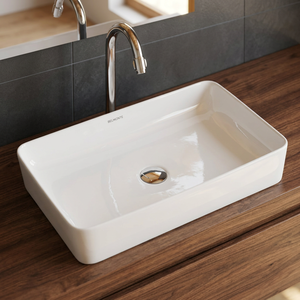 Bon marché Dessus de table standard Rectangulaire Salle de bain Céramique Lavabo Lavabo Lavabo Porcelaine Articles sanitaires Produits de salle de bain - Product Image 3