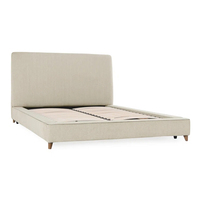Cama suave de lujo moderna Tela de terciopelo con mechones Tapizada Plegable Característica ajustable Durable MDF Panel de madera Muebles de dormitorio