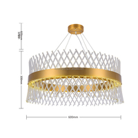 Lustre de luxe K9 XX lustre suspendu 2025 nouveau luminaire de bureau à domicile avec suspension en cristal pour la décoration de la maison