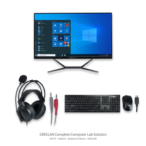 โซลูชันห้องคอมพิวเตอร์โรงเรียน จอคอมพิวเตอร์ออลอินวันขนาด 21.5 23.8 นิ้ว Intel Core I3 I5 Windows 11 ฟังก์ชันรีเซ็ตอัตโนมัติ หน้าจอแสดงผล สำหรับการสอบ พร้อมระบบล็อค - Product Image 2