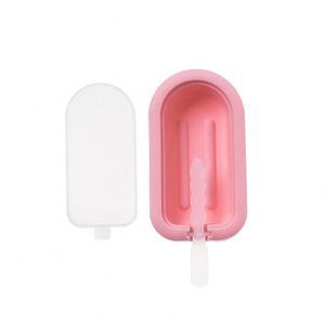 Molde de Silicona para Mini Pasteles Ovalados de 4 u 8 Cavidades, Molde para Paletas de Hielo, Herramientas para Hacer Paletas de Hielo, Molde de Silicona para Helados - Product Image 3