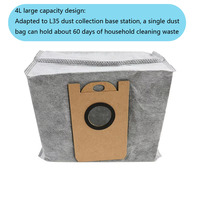 Eufy RoboVac L35 LR30 Filtre à charbon actif hybride Sac à poussière Pièces de rechange pour aspirateur robot