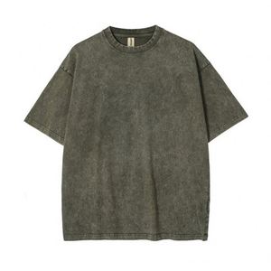 Wholesale 250gsm Oversized 100% Cotton Blank Custom Dtg Print Graphic Tees Vintage T <b>Shirt</b> Acid Washed T-<b>shirts</b> for Men - Product Image 1