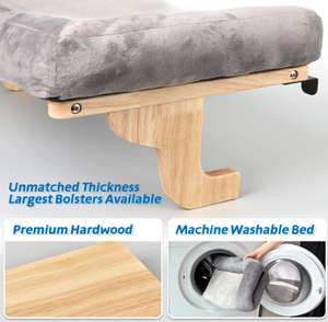 Letto di Lusso Sostenibile per Gatti Amaca da Finestra in Legno con Ventose Robuste e Durevoli Trespolo Sedile per Riposo Lettino di Sicurezza per Gattini - Product Image 5