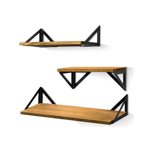Mensole Galleggianti da <span class=keywords><strong>Parete</strong></span> 3 Pezzi in Legno Antico Convertibile, Scaffale in Legno Massello per Soggiorno, Ingresso, Supermercato - Product Image 1