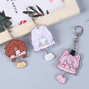 Llavero de acrílico con diseño de personaje de anime estilo Q, colgante decorativo para mochila de estudiante, bonito adorno de dibujos animados - Product Image 3