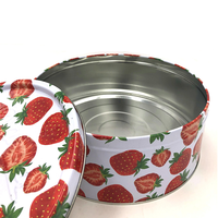 Boîte ronde en fer blanc de qualité alimentaire personnalisée emballage alimentaire gâteau de lune biscuit bonbons cadeau boîtes de conserve en métal pour biscuits