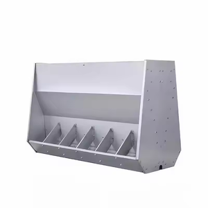 Comedero automático de acero inoxidable de doble cara para cerdos Comedero automático para vivero Comedero automático para lechones - Product Image 2
