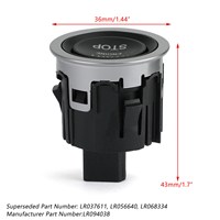 Bouton de démarrage/arrêt du moteur, interrupteur à bouton-poussoir, cache LR094038 pour Land Rover