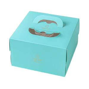 4-inch/6-inch/8-inch phong cách Châu Âu vàng-dập nổi kem sinh nhật di động bánh hộp bánh Pastry Baking kem bao bì hộp giấy - Product Image 2