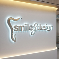 Enseigne LC, nouveau design, enseigne en lettres 3D LED personnalisée pour logo d'entreprise, enseigne pour la décoration de salon