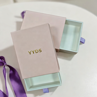 Custom Logo Drawer Sliding Cardboard Paper Eco-Friendly Recycled Materials Matt Lamination Embossing Sponge Luxury Gift Jewelry