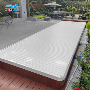 Cubierta de <span class=keywords><strong>Piscina</strong></span> Automática de Aleación de Aluminio de Alta Calidad, Personalizada, para Piscinas Elevadas, <span class=keywords><strong>Precio</strong></span> de Fábrica - Product Image 6