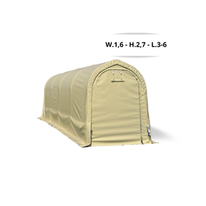 Housse de voiture de sport italienne de haute qualité Cadre en acier Matériau PVC Porte coulissante Protection UV étanche Abri de rangement extérieur - Product Image 1