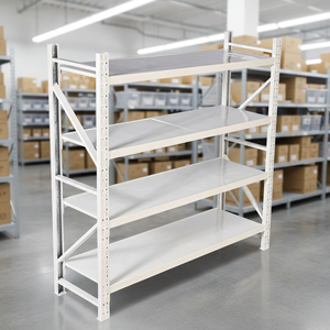 Metal <strong>Stacking</strong> <strong>Shelves</strong> 200Kg Warehouse Racking Shelving <strong>Stacking</strong> Racks &amp; <strong>Shelves</strong> Light Duty Warehouse Storage Rack - Product Image 2