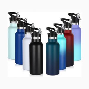 Stainless Steel Insulated Water <b>Bottle</b> with Straw Lid, Leakproof Vacuum <b>Flask</b> with Handle, for Gym, Outdoor - Product Image 2