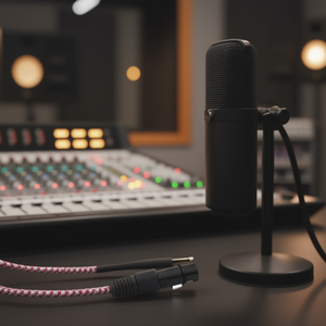 Cable de audio mono Cannon XLR hembra a jack macho de 6.35mm, 1.5 metros, blanco fucsia - Product Image 3