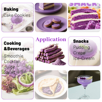 Poudre d'Ube Superfood de marque privée OEM, Poudre d'Igname Violette Ube en Boîte et en Pot