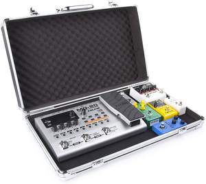 Boîtier de pédale en aluminium avec fixation verrouillable Boîtier d'équipement de pièces de guitare de transport dur et durable Support OEM/ODM personnalisable - Product Image 6
