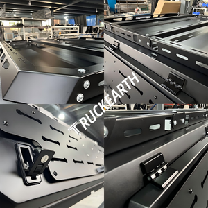 Cubierta de Aluminio Manual Impermeable con Cierre para Camionetas Ford, Toyota, GMC, RAM, Chevrolet, BYD, Truckearth, TECDZF, Pickup, Camper Shell - Product Image 2