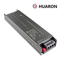 Controlador LED de Aluminio HUARON HRGL para Interiores, Conmutación AC-DC, Salida de 24V, Voltaje Constante, Delgado, Eficiencia del 90-99%, 100W-600W, CE, ROHS, FCC