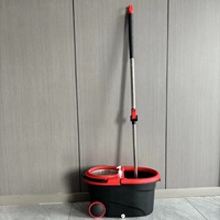 Offres Spéciales de nettoyage des sols réglable rotatif propre microfibre vadrouilles rotatives ensemble de seaux magiques rotatifs à 360 degrés