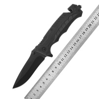 Couteau pliant multifonctionnel EDC, couteau utilitaire avec coupe-ceinture et brise-vitre, outil de survie en camping et cadeau pour hommes