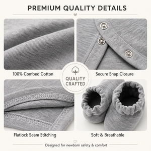 Set di Abbigliamento <span class=keywords><strong>per</strong></span> Neonato in Cotone Biologico 95% Certificato Oeko-tex, Etichetta Privata, <span class=keywords><strong>per</strong></span> l'Estate, 3-6 Mesi - Product Image 3