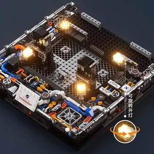 Ept giáo dục đồ chơi không gian loạt khối xây dựng khối thiết lập kích thước lớn khối thiết lập không gian con thoi khối xây dựng điện thiết lập với ánh sáng - Product Image 5