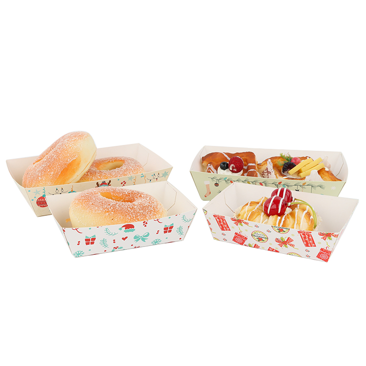 Basket Fast Food Tray French Fries Disposable Paper Boat Box For Restaurant