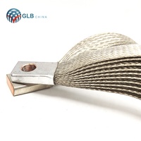 Connecteurs de batterie flexibles en cuivre laminé avec feuille d'aluminium blanc étamé pour automobile, borniers à vis CUETP avec trou