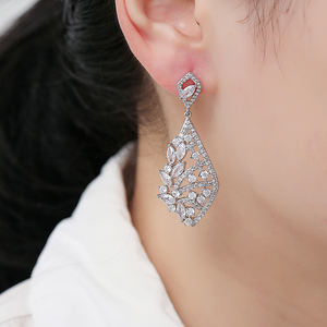 RAKOL EP2086 Boucles d'oreilles pendantes en diamant pour femmes 2025 Bijoux de mode - Product Image 2
