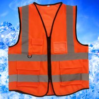 Gilet Réfléchissant en Polyester Haute Visibilité Certifié CE pour Inspection Annuelle des Voitures, Multi-Styles, OEM/ODM