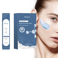 Masque d'argile pour le visage de purification en profondeur de sortie d'usine Masque de sommeil à bulles d'acides aminés organiques sans lavage