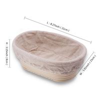 Panier de levage en rotin pour pain, Vietnam, 10 pouces, ovale, en canne, Banneton 9, vintage, rond, Banneton, fabriqué au Vietnam, ensemble en forme de cœur