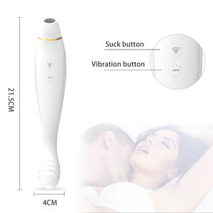 Vibrateur blanc à ventouse avec 10 fréquences de vibration, jouet de stimulation pour adultes - Product Image 2