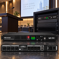 Contrôleur de Microphone Anti-Réverbération FBX4040 4x4, Processeur DSP Numérique Anti-Hurlement pour Événements en Direct, Salles de Réunion et Systèmes Sonores