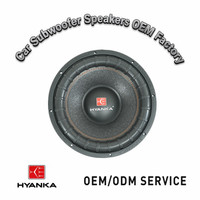 OEM ODM Subwoofer de voiture 12 pouces 2000W RMS 2+2 Ohm 87dB Bobine vocale 3 pouces Panier en aluminium Subwoofer 12 pouces