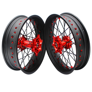 17 pulgadas 36 radios EXC SXF <span class=keywords><strong>SX</strong></span> 250 300 450 aleación motocicleta mate negro llanta radios ruedas <span class=keywords><strong>Supermotard</strong></span> ruedas para <span class=keywords><strong>KTM</strong></span> - Product Image 5