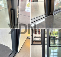 Porte coulissante extérieure en aluminium à double vitrage, style moderne californien, norme Title 24, robuste, pour patio