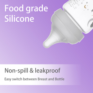 Bouteille de lait pour bébé de haute qualité sans BPA non toxique 0-12 mois 4 oz à large ouverture à débit lent anti-colique <span class=keywords><strong>Bebe</strong></span> Confort - Product Image 6