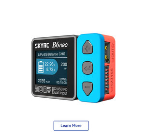 KUMOS SKYRC B6neo 스마트 충전기 DC 200W PD 80W 배터리 밸런스 FPV 트래버서 자동차 모델 <span class=keywords><strong>10A</strong></span> 지능형 밸런스 충전기 - Product Image 3